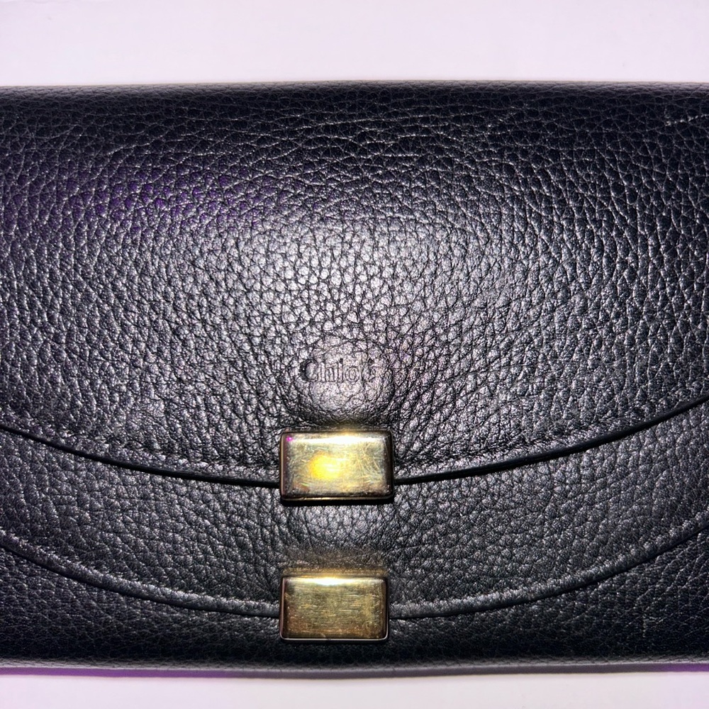 Chloé Black Leather Wallet